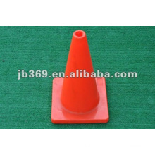 PVC TRAFFIC CONE WITH RUBBER BASE